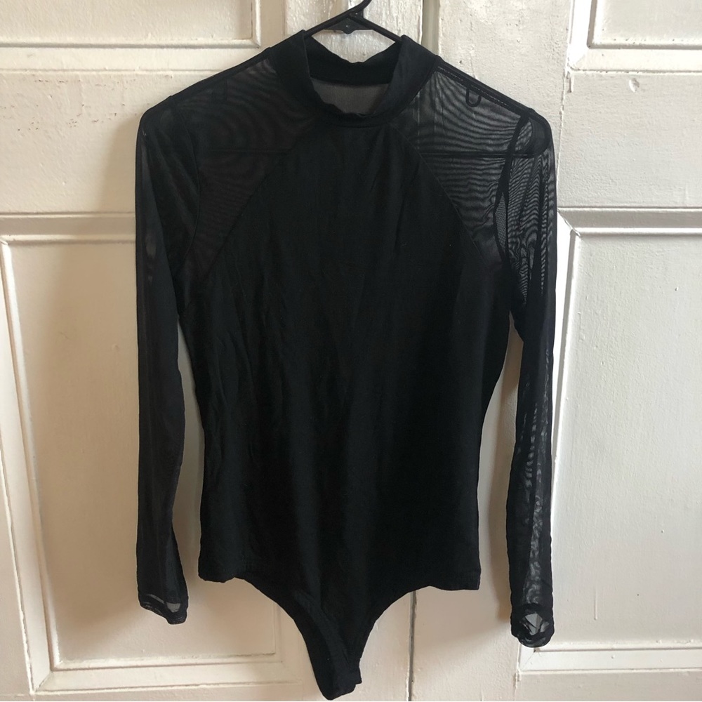 Black Turtleneck Bodysuit